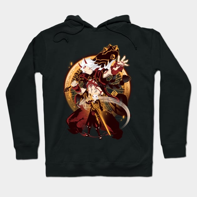 Hanamizaka Heroics Arataki Itto Hoodie by plonkbeast